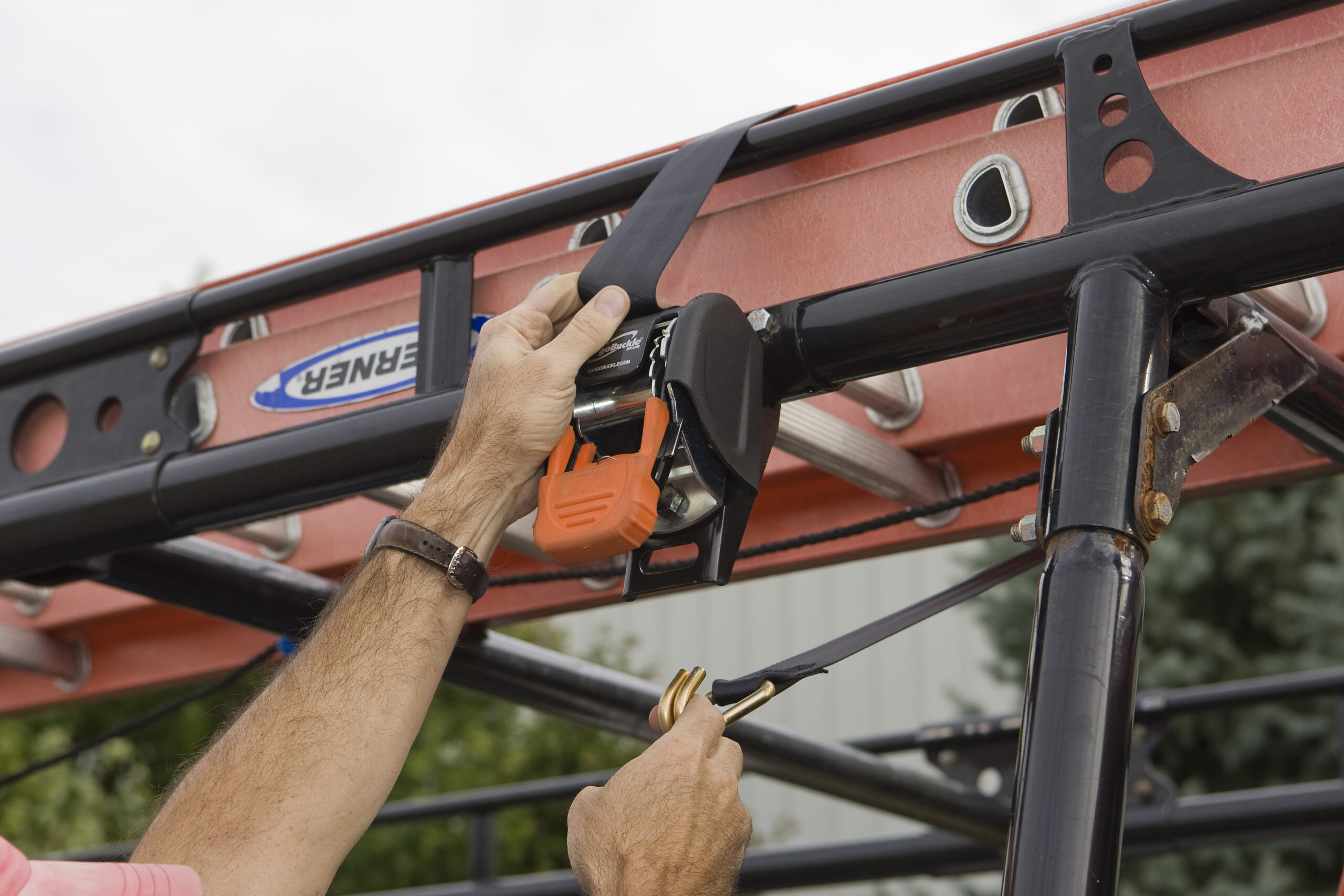 CargoBuckle Ladder Rack Tie-Down System